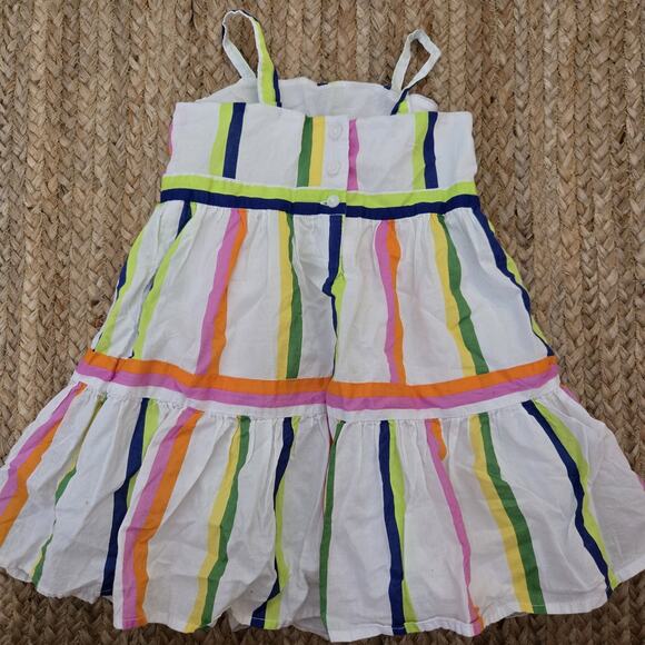 Janie and Jack Kaavia James Union Wade Striped Midi Dress‎ White 12-18 month - Picture 3 of 8